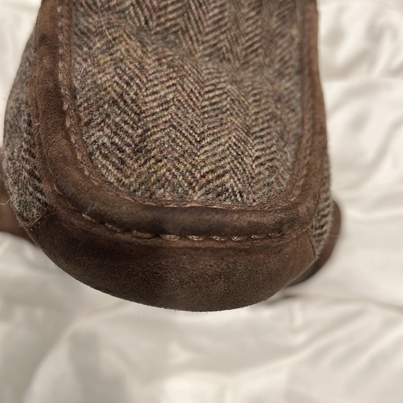 Ugg Mens slip on loafers brown and tan herringbone size 10 - Picture 3 of 11